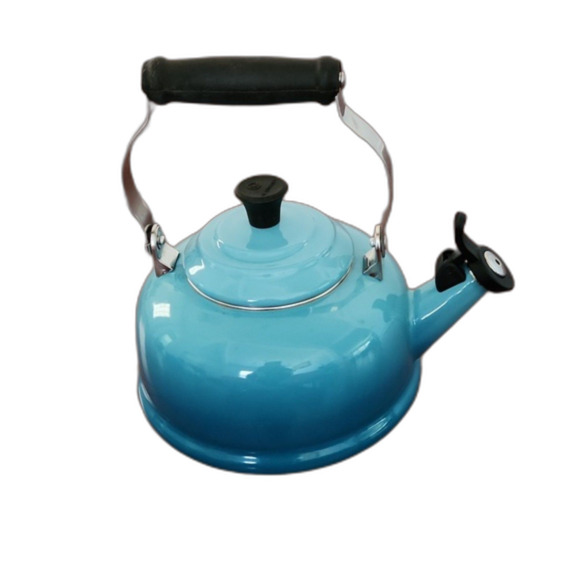 Le Creuset 1.7 Qt. Classic Whistling Kettle, Carribean - Picture 2 of 6